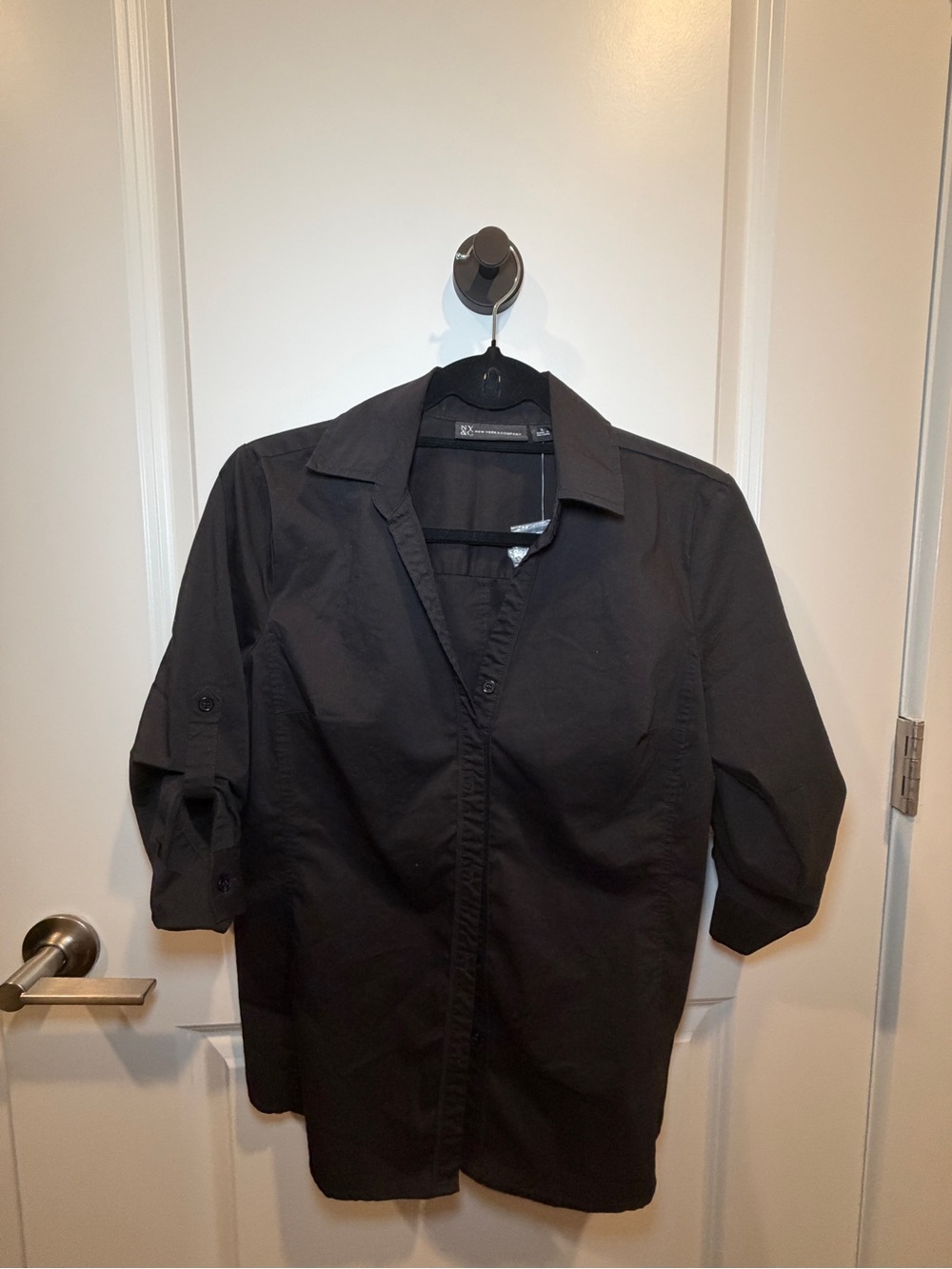 New York & Company Black Men's Casual Button-Down Shirt